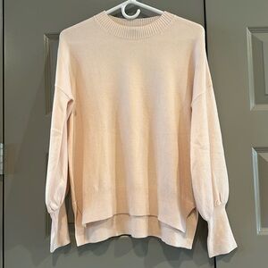 LAST CALL! French Connection pale pink tunic sweater